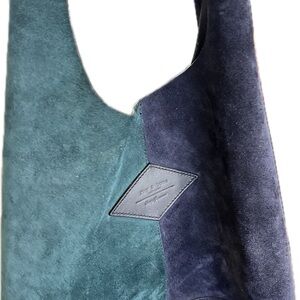 Rag & Bone Elegant Two-Tone Suede Shoulder Bag